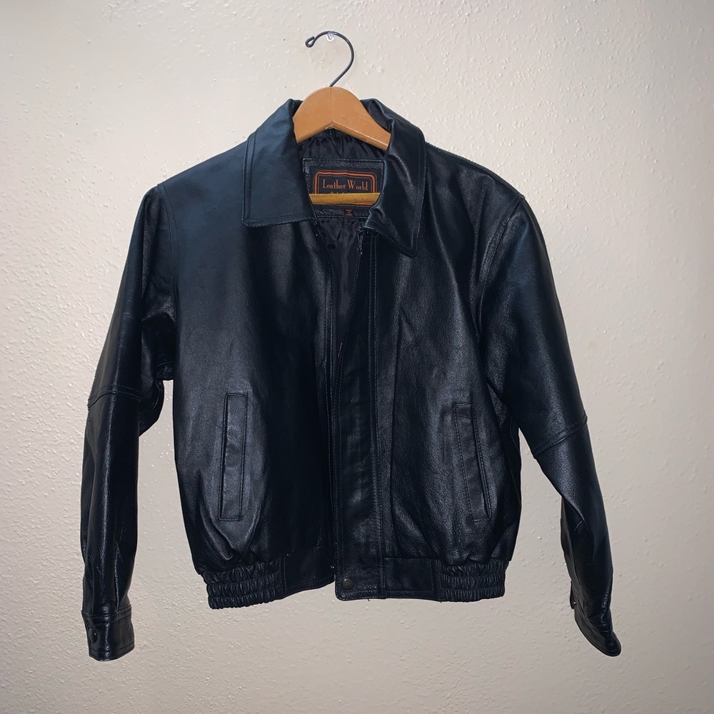Genuine leather bomber jacket by Lucky leather